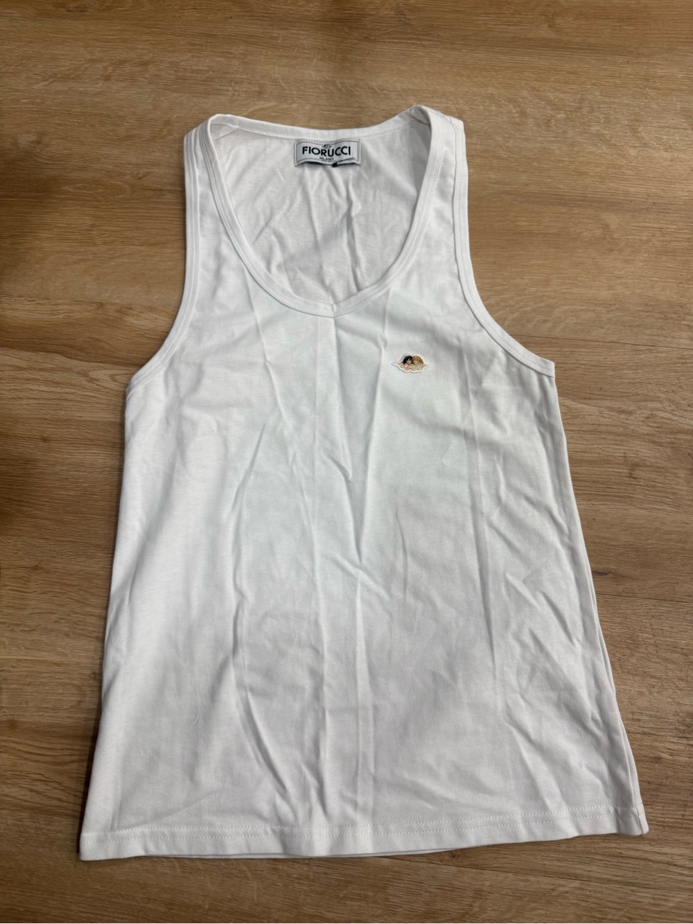 Fiorucci Women's White Angel Patch Tank Top